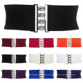 Grace Karin Ladies Girls Fashion Wide Metal Hook Stretchy Ceinture élastique Ceinture CL008961